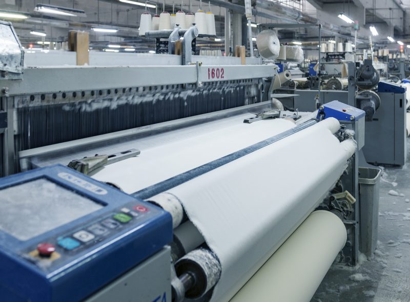 Textile machinery Cortex Group's manufacturing production facility